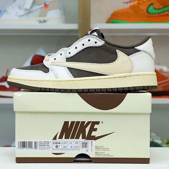 1 JORDAN OG Comfortable LOW REVERSE MOCHA TRAVIS X AIR SCOTT Kimikick 1933 1217